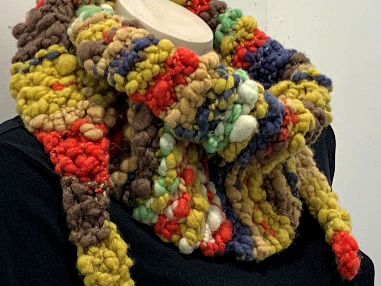 Shaped Textured Scarf